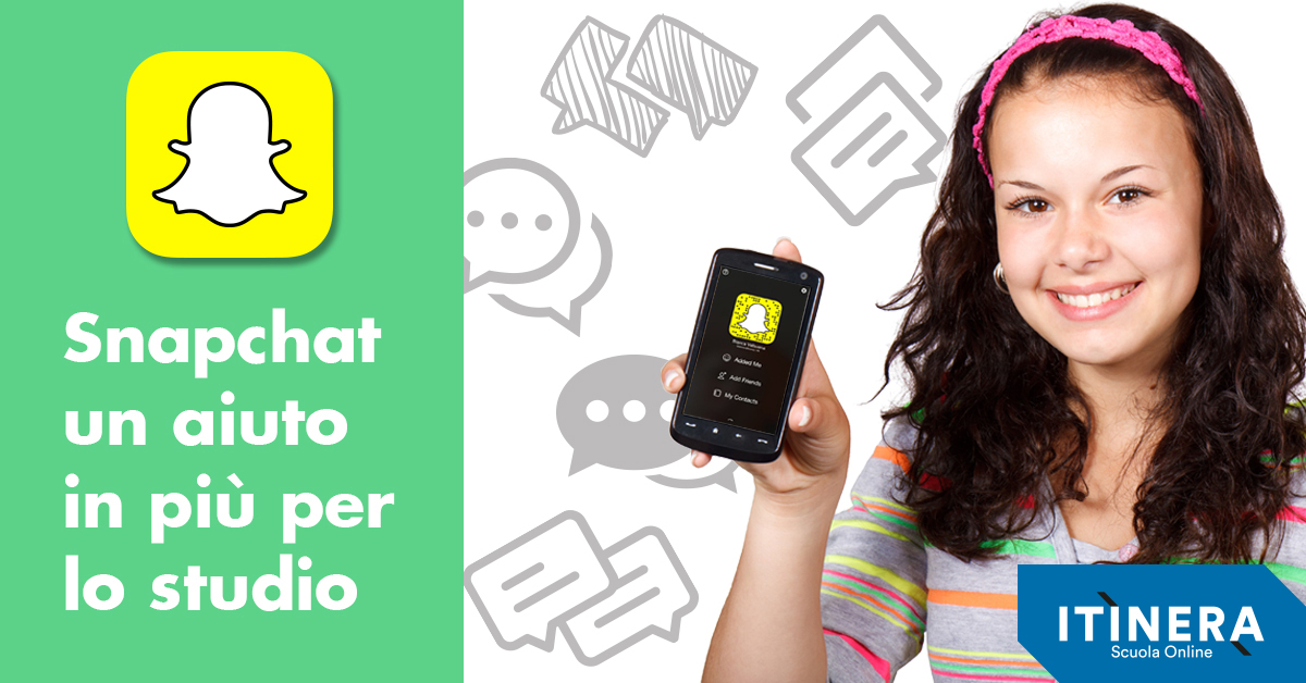 Snapchat, un aiuto in più per lo studio Snapchat, un aiuto in più per lo studio