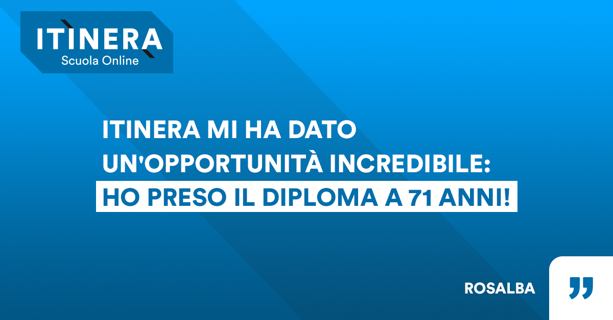 Diplomarsi a 71 anni: la storia di Rosalba Festa Diplomarsi a 71 anni: la storia di Rosalba Festa