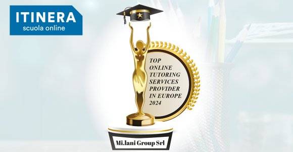 Itinera Scuola Online si aggiudica il prestigioso premio &quot;Top 10 del Tutoraggio Online in Europa&quot; conferito da Education Technology Insights