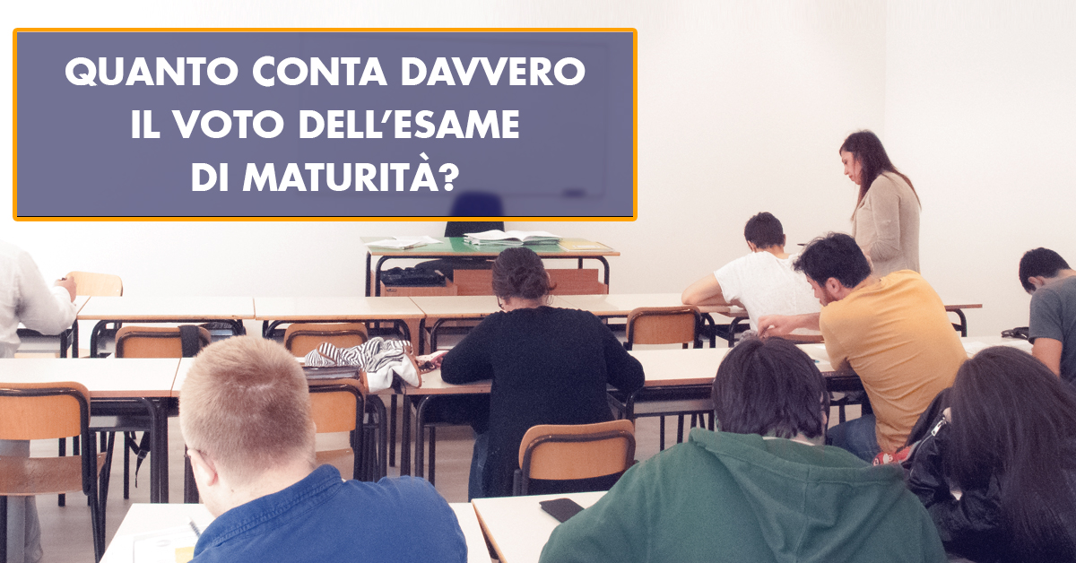 Voto dell’esame di maturità quanto conta?